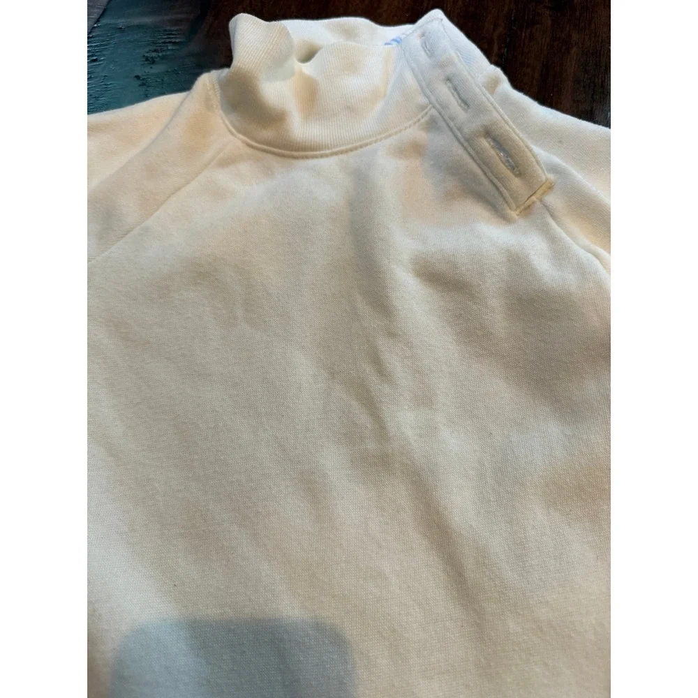 Jcrew crewcuts white sweatshirt mock neck pullover‎ XXS 2/3